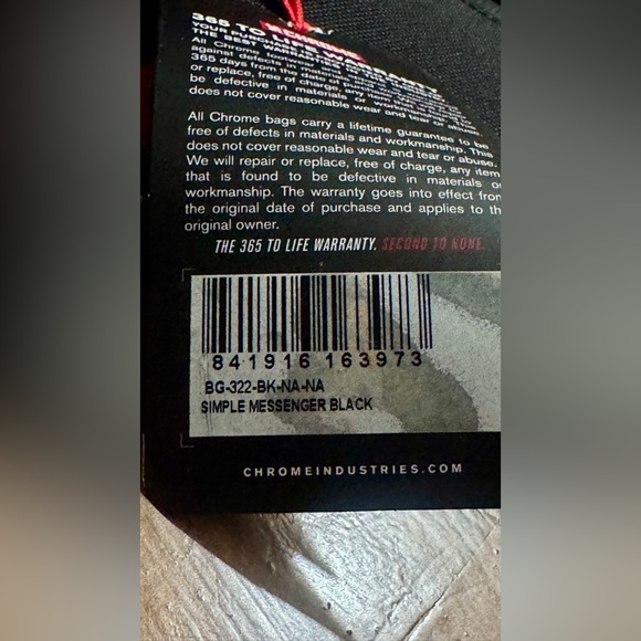 NWT CHROME INDUSTRIES ‘Simple Messenger” - Picture 7 of 8